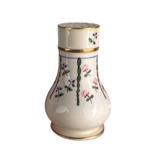 Vintage Minton Floral Pink Lux‎ Cottage Core Salt Or Pepper Shaker Rare D14Q